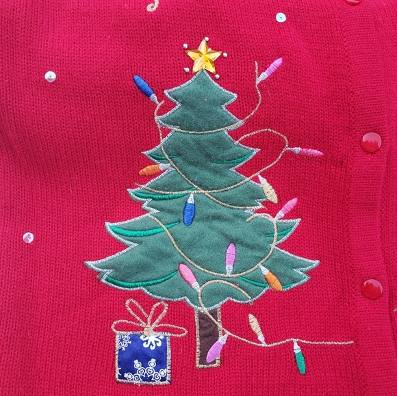 Holiday Time Red Bah Hum Pug Sweater Vest - Picture 7 of 7